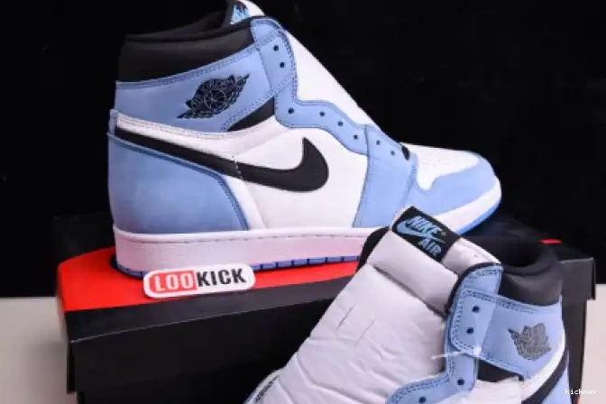 Rep MAX AIR WHITE BLACK HIGH RETRO BLUE 555088-134 JORDAN 1 UNIVERSITY 0521